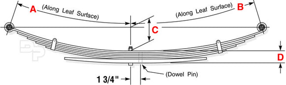 Eye-Eye Pin Leaf Spring